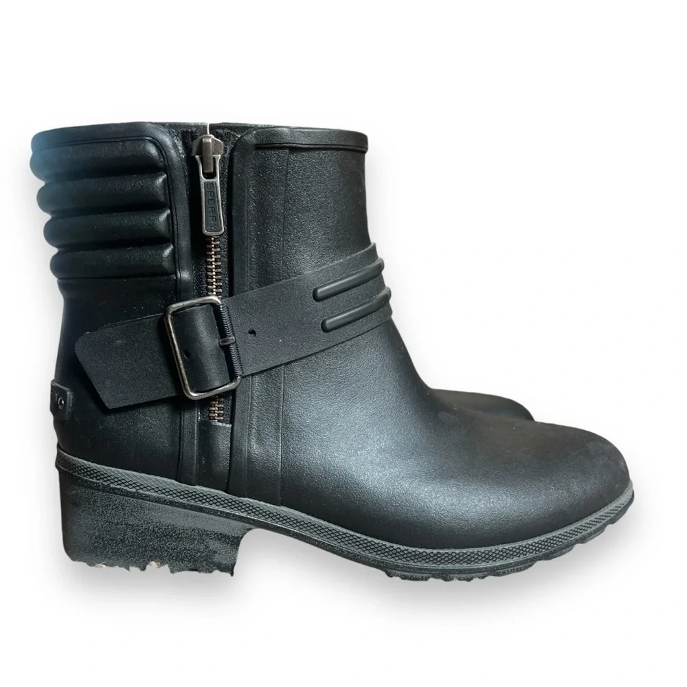 SPERRY AERIAL BECK WATERPROOF RAINBOOTS Black MOTO